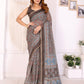 Elegant Chanderi Saree with Ethnic Floral Print