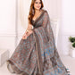 Elegant Chanderi Saree with Ethnic Floral Print