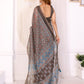 Elegant Chanderi Saree with Ethnic Floral Print