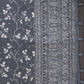 Charcoal Grey Floral Printed Chanderi Saree