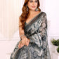 Elegant White Chanderi Saree