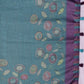 Teal Blue & Purple Black Chanderi Saree