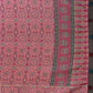 Rosewood Elegance Chanderi Saree with Ethnic Motif Border