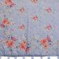 Sky Blue Floral Printed Saree