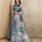 Grey Abstract Printed Erode Anmol Silk Saree