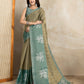 Olive Green Ethnic Printed Erode Anmol Silk Saree