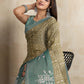 Olive Green Ethnic Printed Erode Anmol Silk Saree