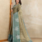Olive Green Ethnic Printed Erode Anmol Silk Saree