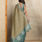Olive Green Ethnic Printed Erode Anmol Silk Saree