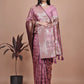 Golden Glow in Pink Banarasi