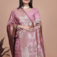 Golden Glow in Pink Banarasi