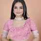 Golden Glow in Pink Banarasi