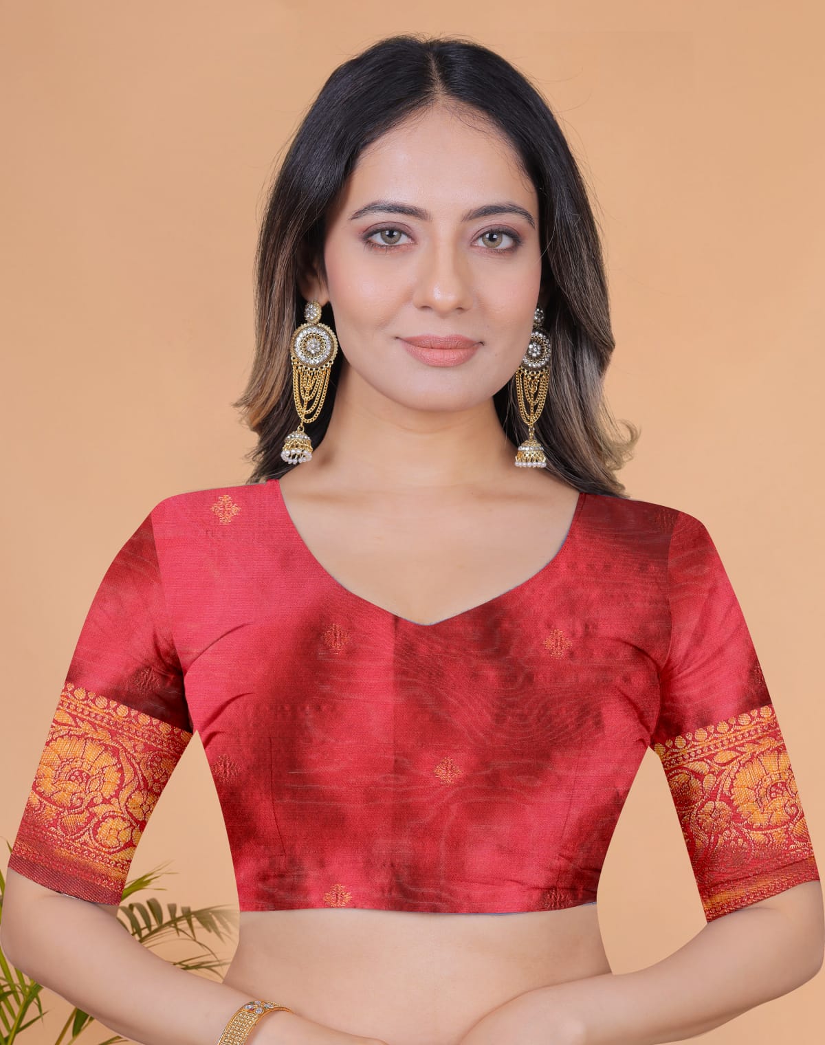 Crimson Heritage in Banarasi Silk & Gold Zari
