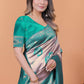 Light Pink & Green Banarasi Silk Saree