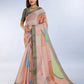 Subtle Pastel Geometric Erode Anmol Silk Saree