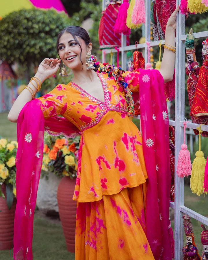 💫 PREMIUM PRINTED TOP with plazo and dupatta