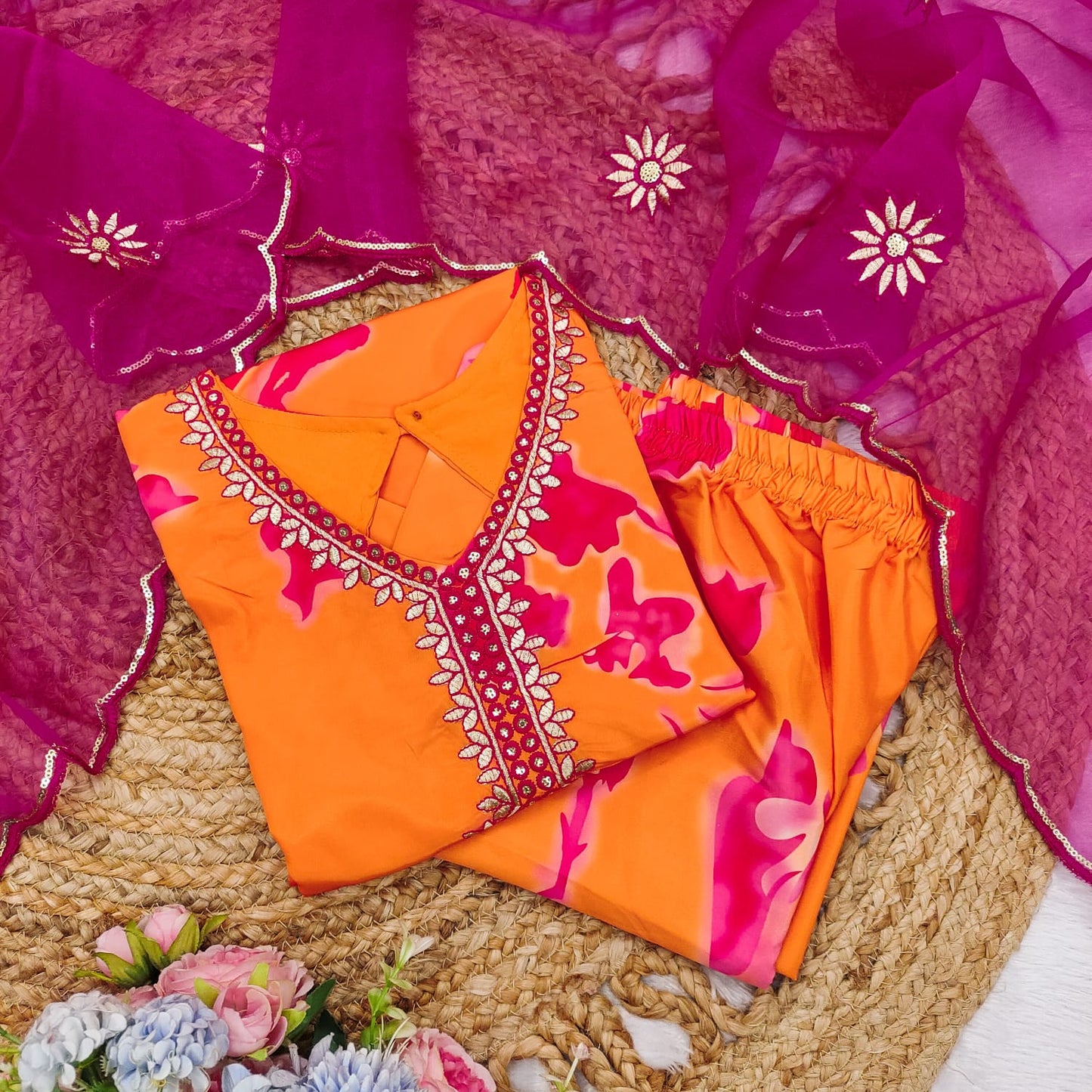 💫 PREMIUM PRINTED TOP with plazo and dupatta