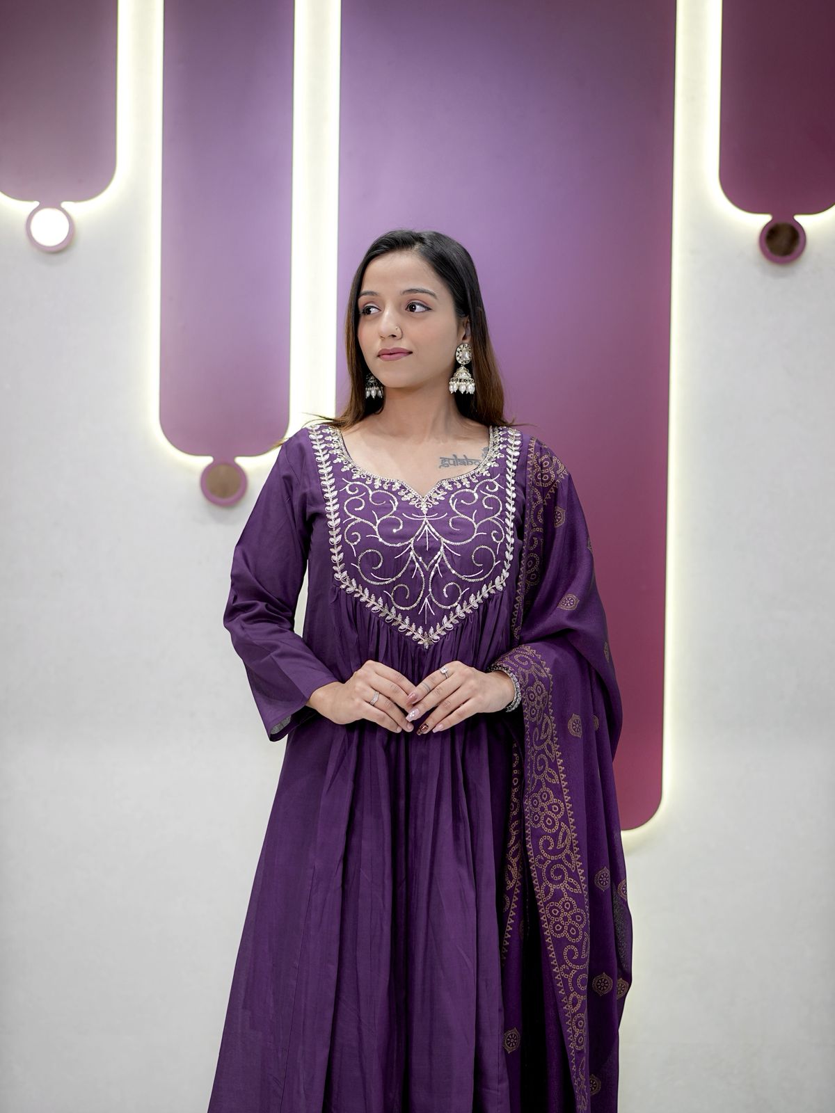 Chanderi Suit Set