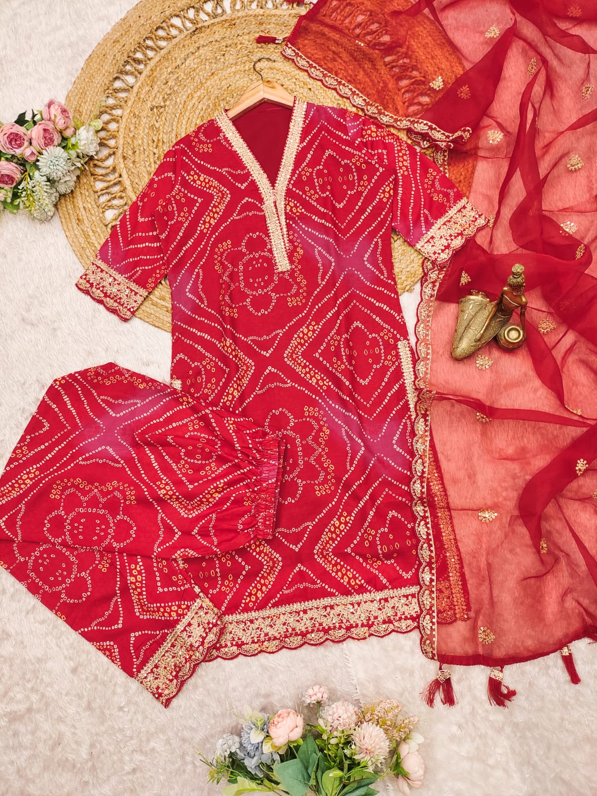 Chanderi Suit Set