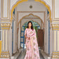 Pastel Pink Designer Digital Printed Saree