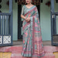 Premium Multi-Color Ethnic Print Linen Cotton Saree
