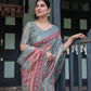 Premium Multi-Color Ethnic Print Linen Cotton Saree