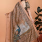 Kalamkari Printed Zari Saree